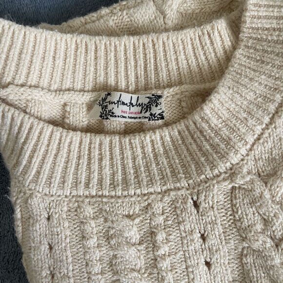 Butter Yellow Free People Sweater - L - Picture 3 of 6